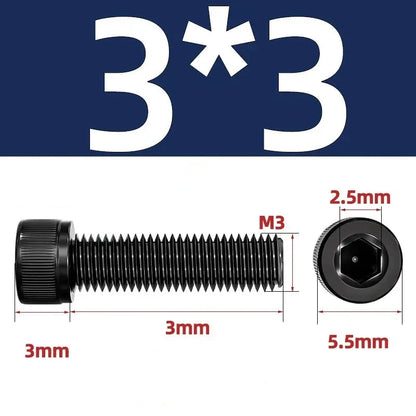 Black Hex Socket Cap Screw - M4, M3, M6