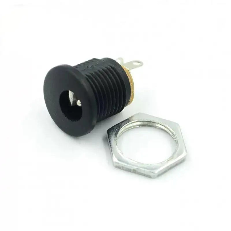 DC-022 DC Power Jack Socket 5.5 x 2.1mm Female Panel Mount Connector with Waterproof Cap