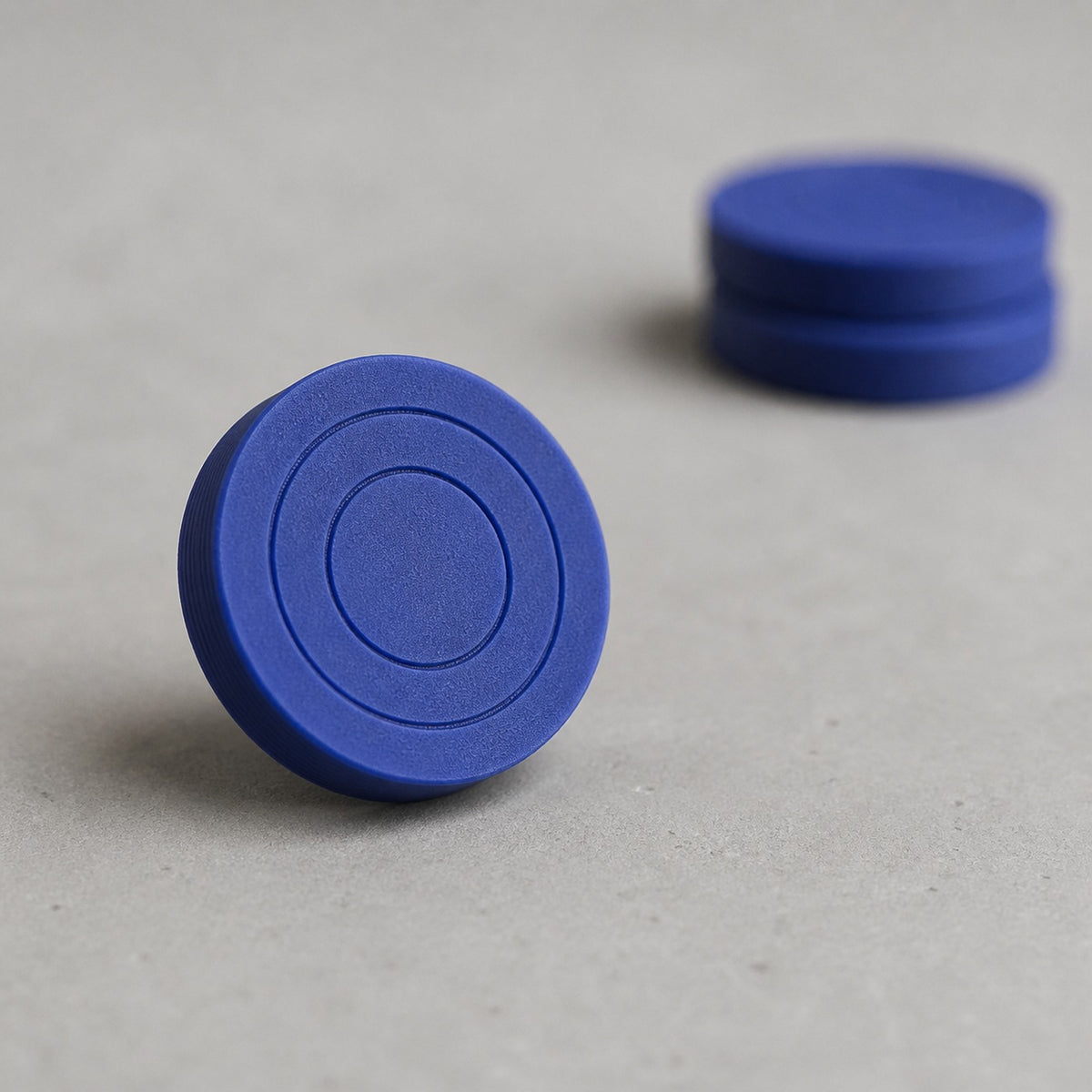 Detalle de las monedas de creditos de Fabrilapse impresas en 3D